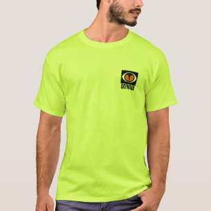 Logo d'avant de T-shirt de VERT de SÉCURITÉ de