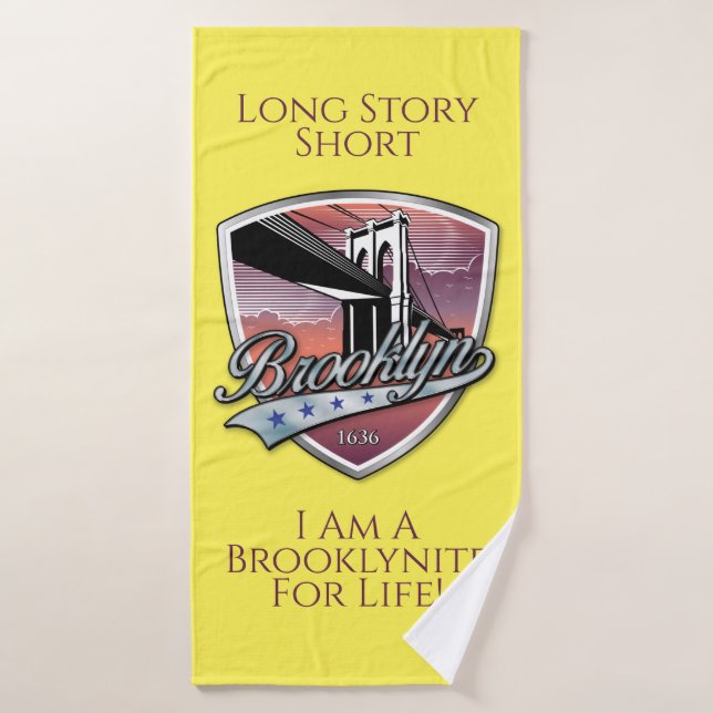 Logo de Brooklyn (Serviette de bain)