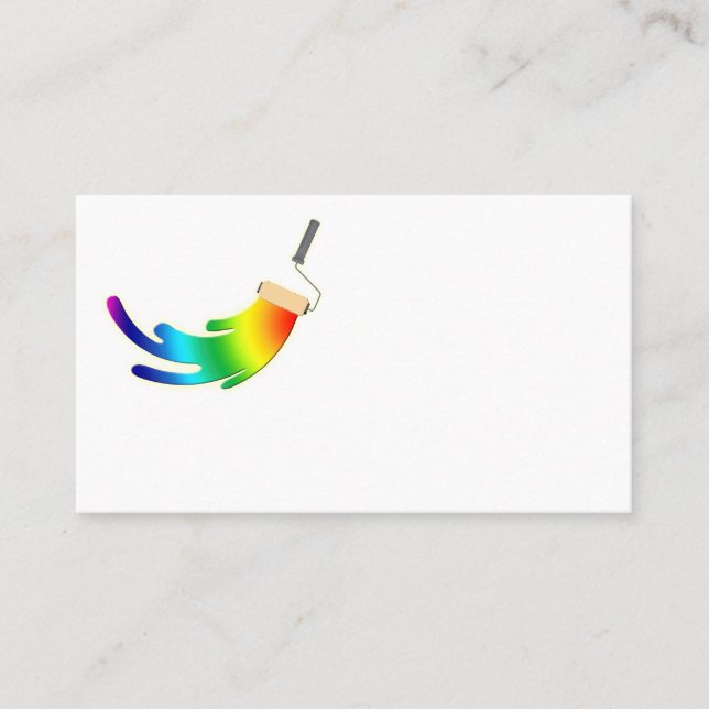 Logo de carte de visite de Blank Painting Company (Devant)