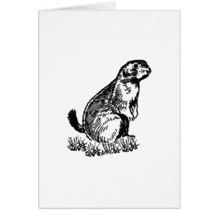 Logo de chien de prairie (schéma)