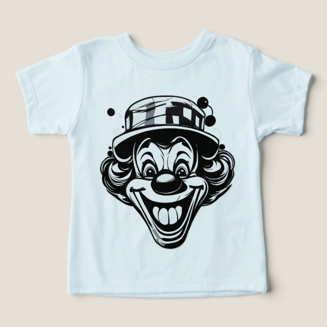 Logo de clown drôle – Casquette à l'envers & langu (Design Recto)