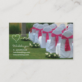 Logo de coeur de rose de carte de visite de