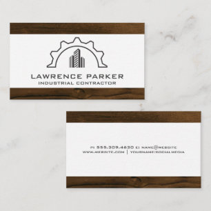 Logo de construction Carte de visite de coupe en