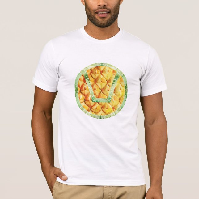 Logo de couture à l'envers Débardeur T-shirt anana (Devant)