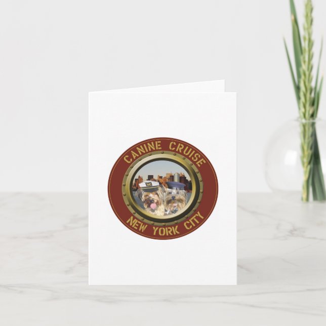 Logo de croisière carte pour notes Canine (Devant)