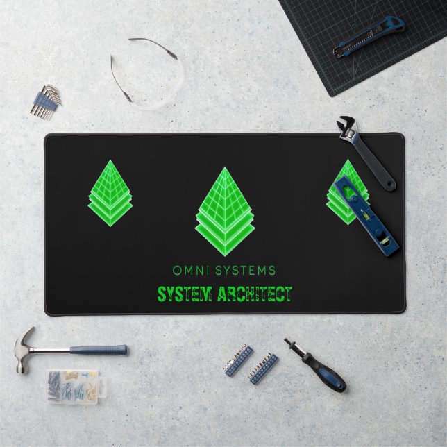 Logo de Cyberpunk Rétro 80s Corporate Omni Systems (Poste de travail)