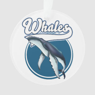 logo de dessin animé de baleine