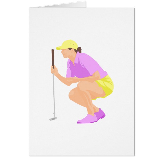 Logo de femme de golf (Devant)
