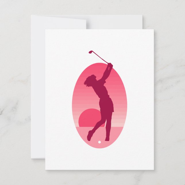 Logo de golf rose (Devant)