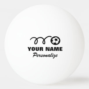 Logo de la balle de football ping pong ball pour p