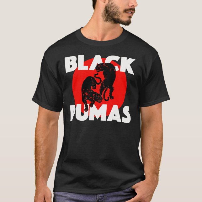 logo de la bande de pumas noir nouveau T-shirt cla (Devant)
