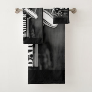 Logo de la boutique de barbier