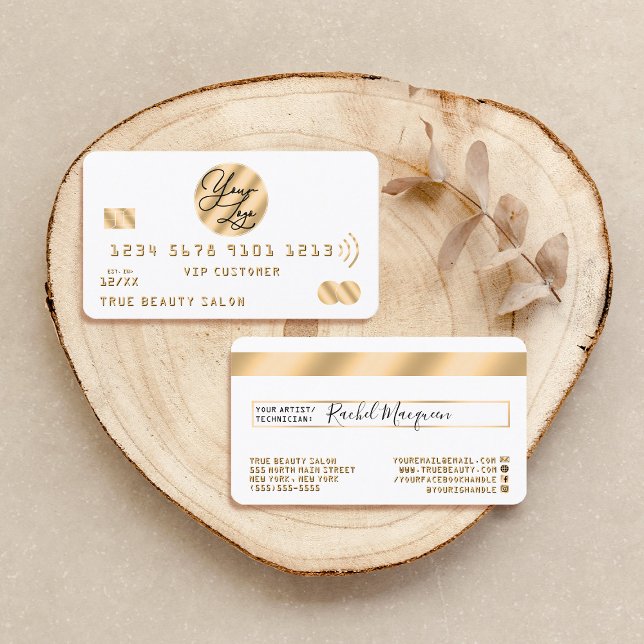 Logo de la carte de crédit moderne Gold Black (Créateur téléchargé)