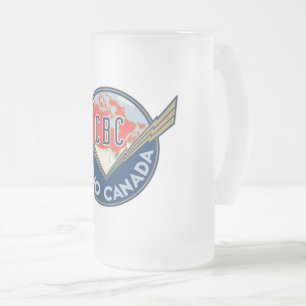 Logo de la CBC des années 1940 - Mug en verre dépo