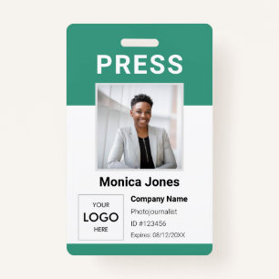 Logo de la presse Photo Code QR Badge professionne