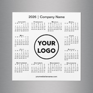 Logo de la société du calendrier moderne 2026 sur