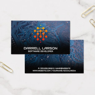 Logo de la technologie géométrique moderne   Carte