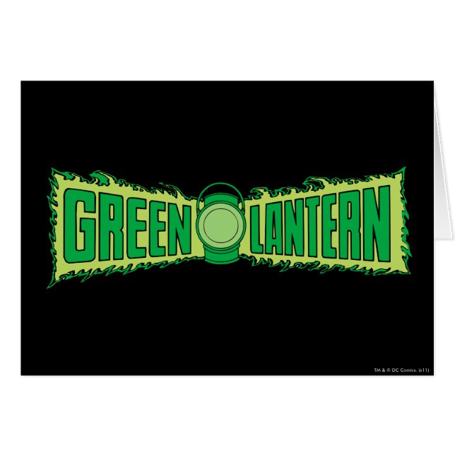 Logo de lanterne verte avec lanterne (Devant horizontal)