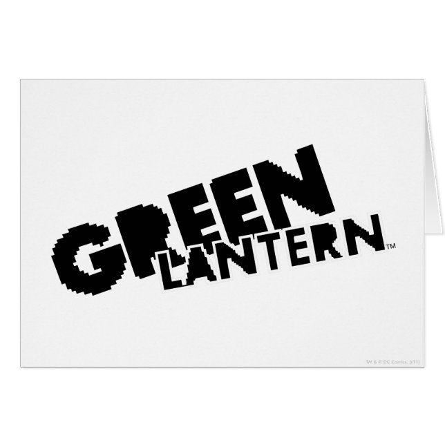 Logo de lanterne verte - Pixels (Devant horizontal)
