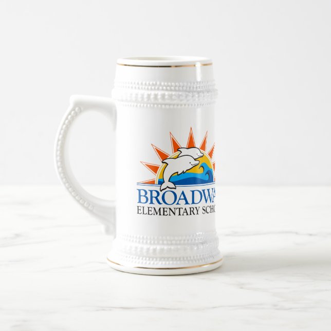 Logo de l'école primaire de Broadway Mug (Gauche)