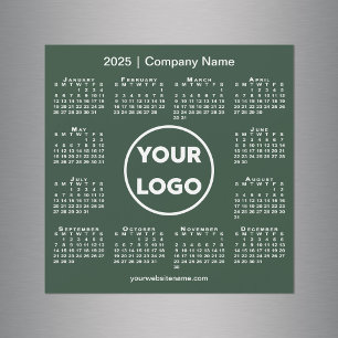 Logo de l'entreprise 2025 Calendrier sur le aimant
