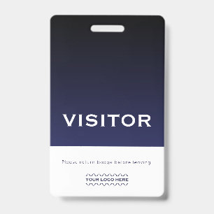 Logo de l'entreprise - Badge aux visiteurs Marine