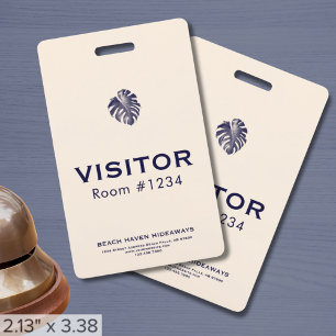Logo de l'entreprise Badge de visiteur Hôtel Résor