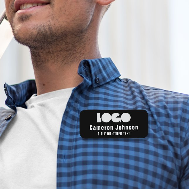 Logo de l'entreprise badge magnétique de l'employé (Créateur téléchargé)