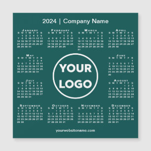 Logo de l'entreprise Calendrier 2024 sur le aimant
