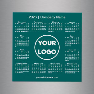 Logo de l'entreprise Calendrier 2026 sur le aimant