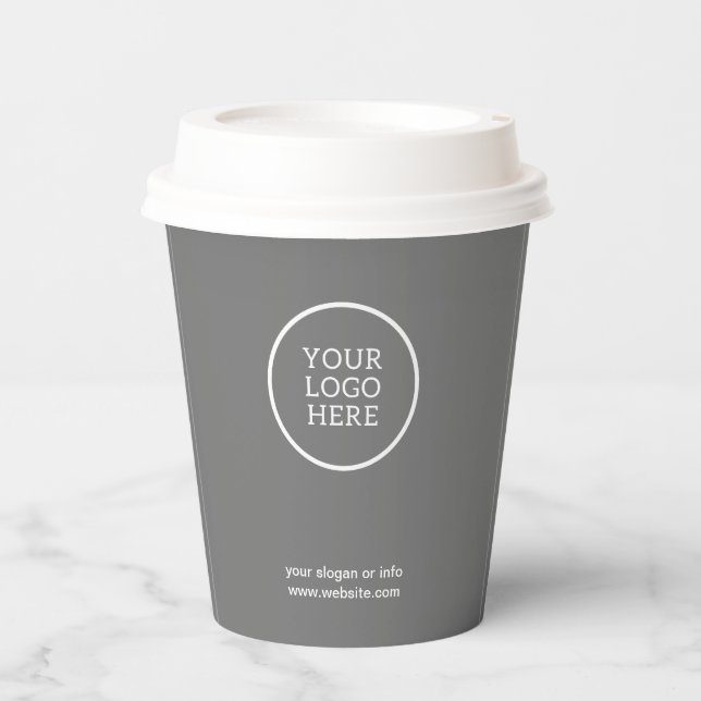 Logo de l'entreprise |  Gobelets en papier d'entre (Recto)