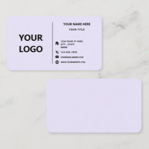Logo de l'entreprise Modèle de carte de visite de