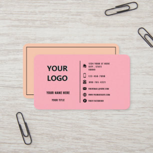 Logo de l'entreprise personnalisée Carte de visite