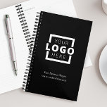 Logo de l'entreprise personnalisée Entreprise Prom<br><div class="desc">Faites une déclaration audacieuse avec notre logo d'entreprise personnalisé planificateur noir commercial promotionnel. Ajoutez facilement le logo de votre entreprise et les informations commerciales essentielles pour une touche personnalisée. Améliorez l'identité de votre marque en sélectionnant une couleur arrière - plan qui s'harmonise avec votre palette de marques unique, ce qui...</div>