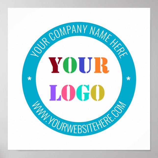 Logo de l'entreprise personnalisée et affiche text (Devant)