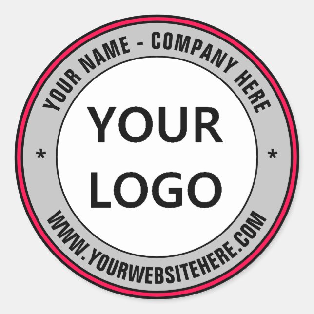 Logo de l'entreprise personnalisée et Sticker de t (Devant)