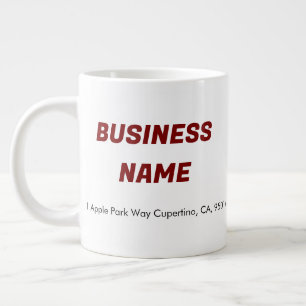 Logo de l'entreprise sur mesure JUMBO Mugs
