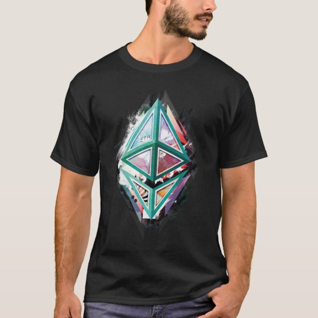 Logo de l'Ethereum Abstrait 01 T-shirt indispensab (Devant)