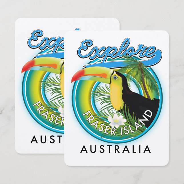 logo de l'île Fraser Australie exploration (Devant / Derrière)