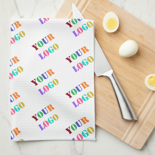 Logo de marque Business Cuisine serviette exemple (Quart Plié)