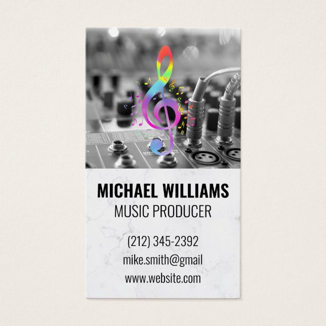 Logo de musique | Mélangeur de carte son | Tech (Devant)