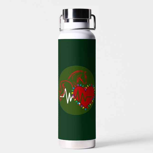 Logo de Noël de bouteille d'eau (Arrière)