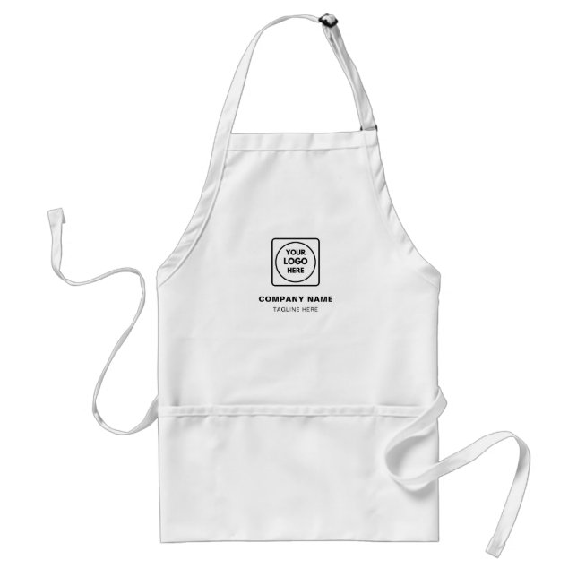Logo de nom d'entreprise personnalisé tablier de m (Devant)