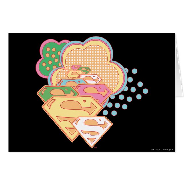 Logo de nuage coloré Supergirl (Devant horizontal)