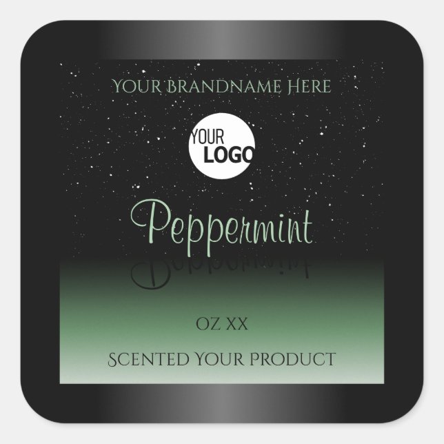 Logo de Parties scintillant douce Étiquettes de pr (Devant)