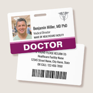 Logo de photo pour badge d'identification de docte