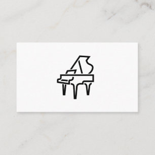 Logo de piano - Cartes de visite