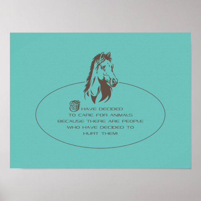 Logo de protection des animaux - Poster (Devant)