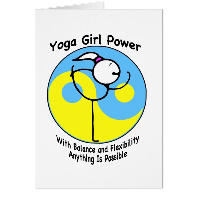 Logo de puissance de fille de yoga (Devant)
