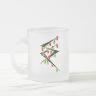 Logo de Sc avec la tasse de lumières de Noël